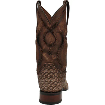 Dan Post Men's Stanley Leather Square Toe Boots - Tan - Image 5