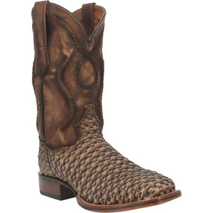 Dan Post Men's Stanley Leather Square Toe Boots - Tan - Image 2