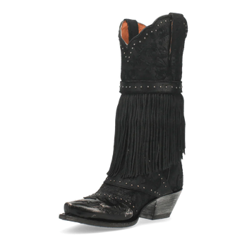 Dan Post Women's Bed of Roses Snip Toe Leather Boots - Black - Image 4