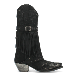 Dan Post Women's Bed of Roses Snip Toe Leather Boots - Black - Image 2