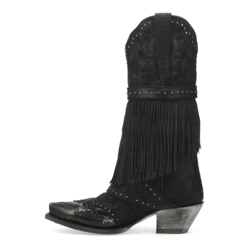 Dan Post Women's Bed of Roses Snip Toe Leather Boots - Black - Image 3