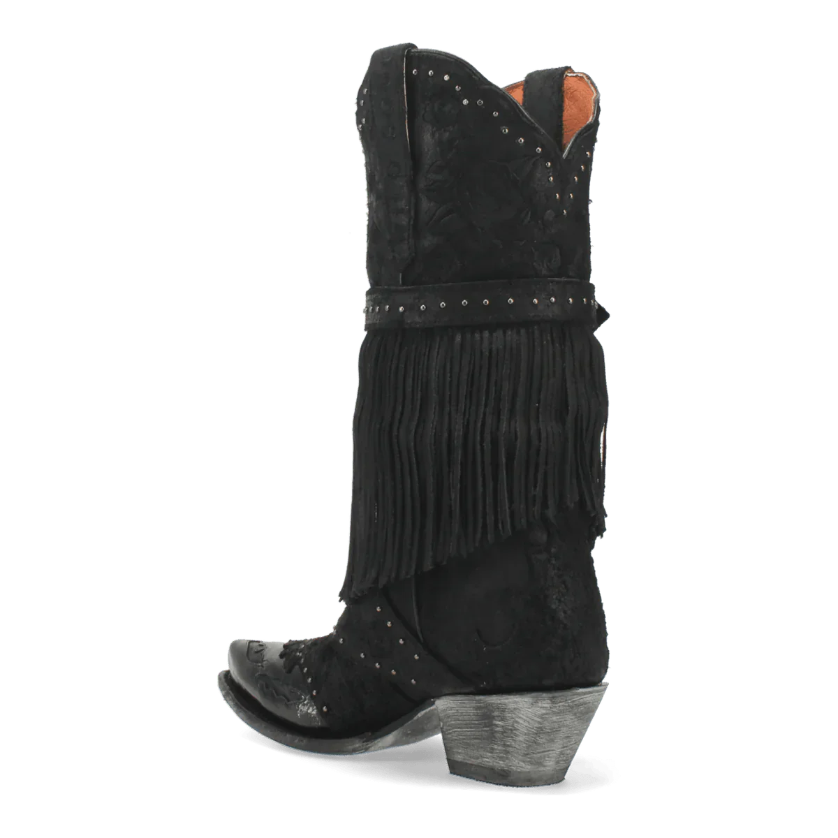 Dan Post Women's Bed of Roses Snip Toe Leather Boots - Black - Image 6