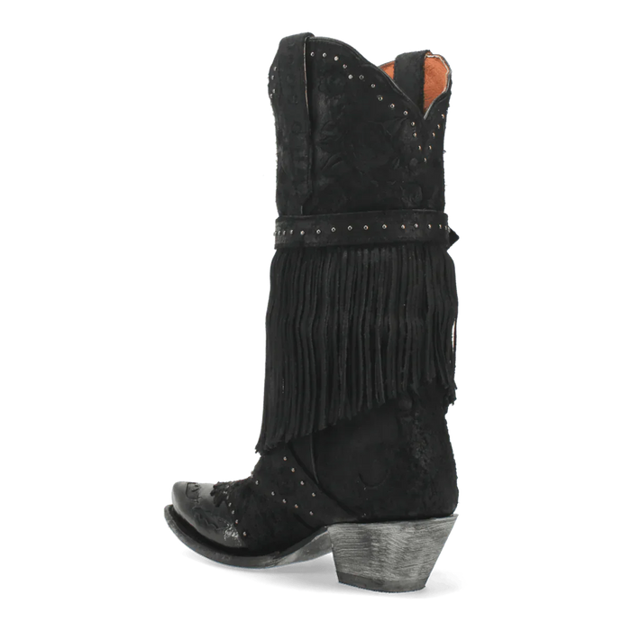 Dan Post Women's Bed of Roses Snip Toe Leather Boots - Black - Image 6