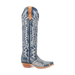 Dan Post Women's Denim Darlin Snip Toe Leather Tall Boots - Blue