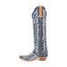 Dan Post Women's Denim Darlin Snip Toe Leather Tall Boots - Blue