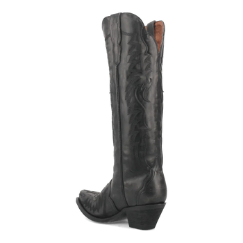 Dan Post Women's Hallie Snip Toe Leather Tall Boots - Black - Image 7