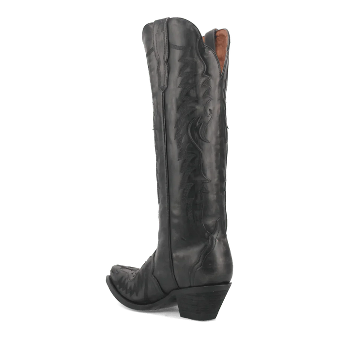 Dan Post Women's Hallie Snip Toe Leather Tall Boots - Black