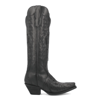 Dan Post Women's Hallie Snip Toe Leather Tall Boots - Black - Image 2