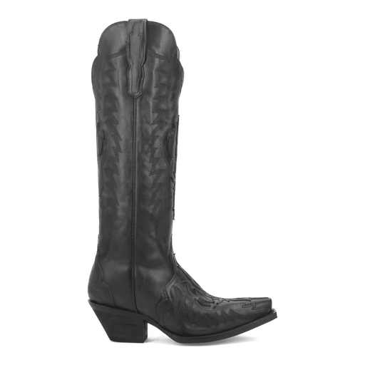 Dan Post Women's Hallie Snip Toe Leather Tall Boots - Black