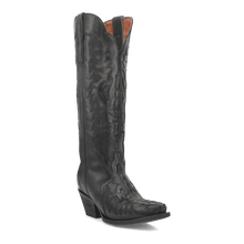 Dan Post Women's Hallie Snip Toe Leather Tall Boots - Black