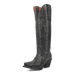 Dan Post Women's Hallie Snip Toe Leather Tall Boots - Black