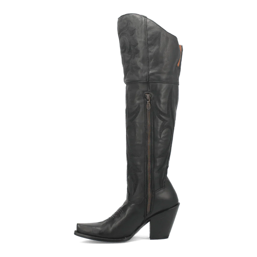 Dan Post Women's Jilted Snip Toe Leather Tall Boots - Black