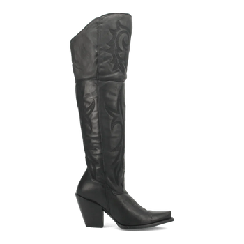Dan Post Women's Jilted Snip Toe Leather Tall Boots - Black - Image 2