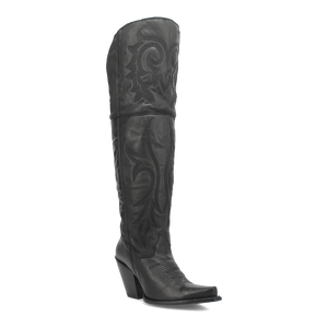 Dan Post Women's Jilted Snip Toe Leather Tall Boots - Black
