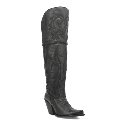 Dan Post Women's Jilted Snip Toe Leather Tall Boots - Black