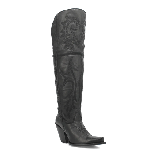 Dan Post Women's Jilted Snip Toe Leather Tall Boots - Black
