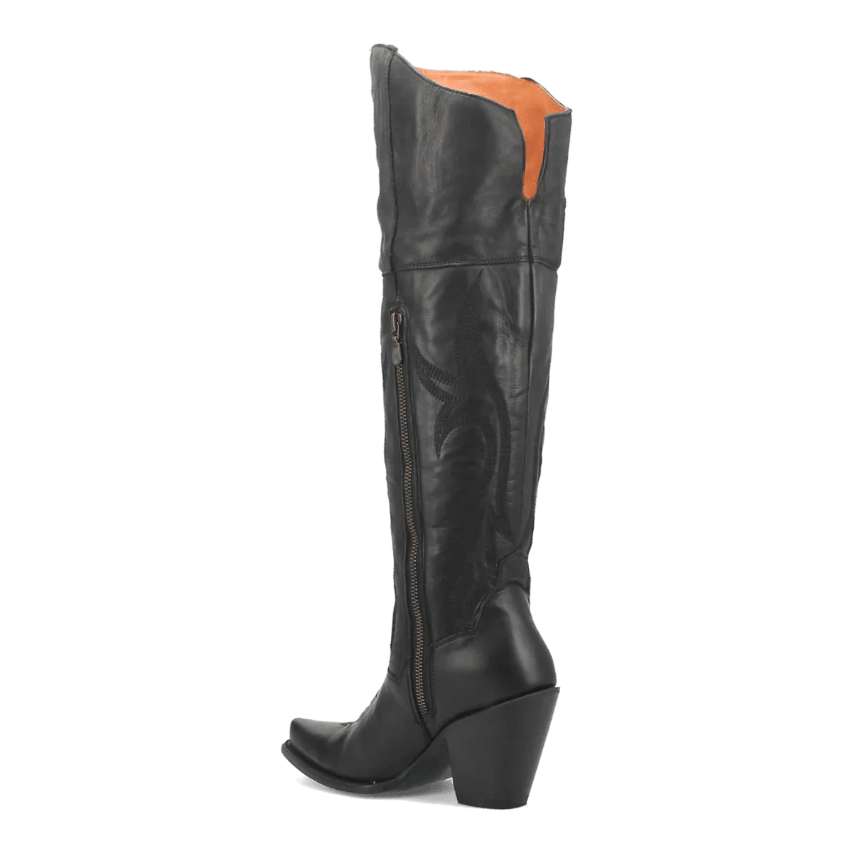 Dan Post Women's Jilted Snip Toe Leather Tall Boots - Black - Image 5