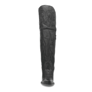 Dan Post Women's Jilted Snip Toe Leather Tall Boots - Black