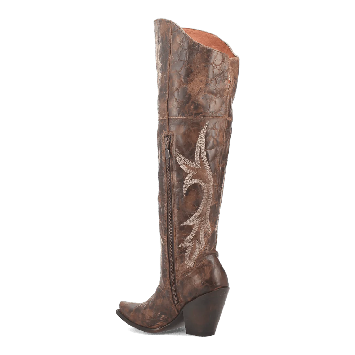 Dan Post Women's Jilted Snip Toe Leather Tall Boots - Brown - Image 3
