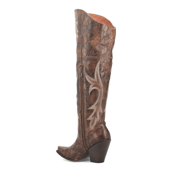 Dan Post Women's Jilted Snip Toe Leather Tall Boots - Brown - Image 3