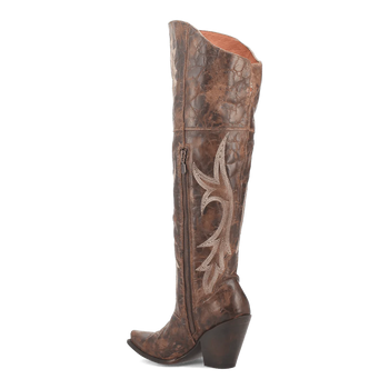 Dan Post Women's Jilted Snip Toe Leather Tall Boots - Brown - Image 3