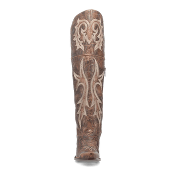 Dan Post Women's Jilted Snip Toe Leather Tall Boots - Brown - Image 4