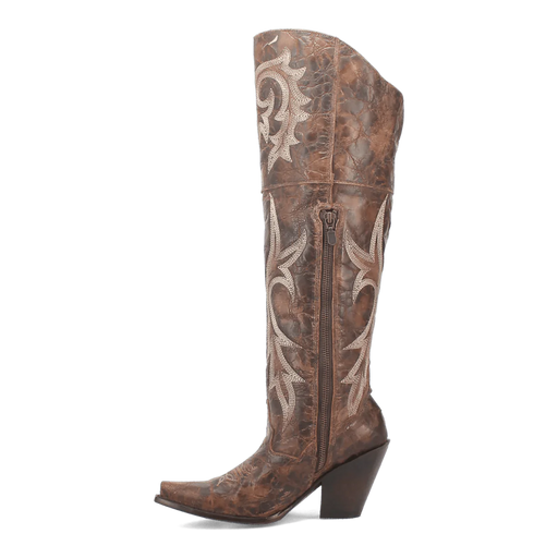 Dan Post Women's Jilted Snip Toe Leather Tall Boots - Brown