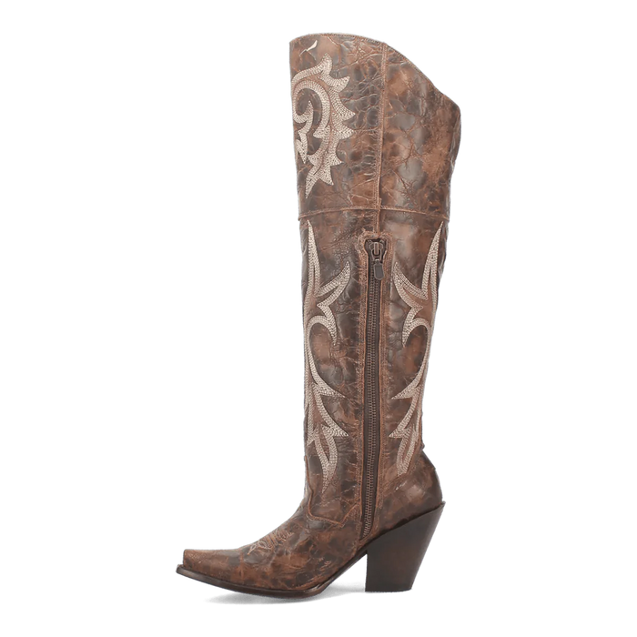 Dan Post Women's Jilted Snip Toe Leather Tall Boots - Brown