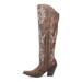 Dan Post Women's Jilted Snip Toe Leather Tall Boots - Brown