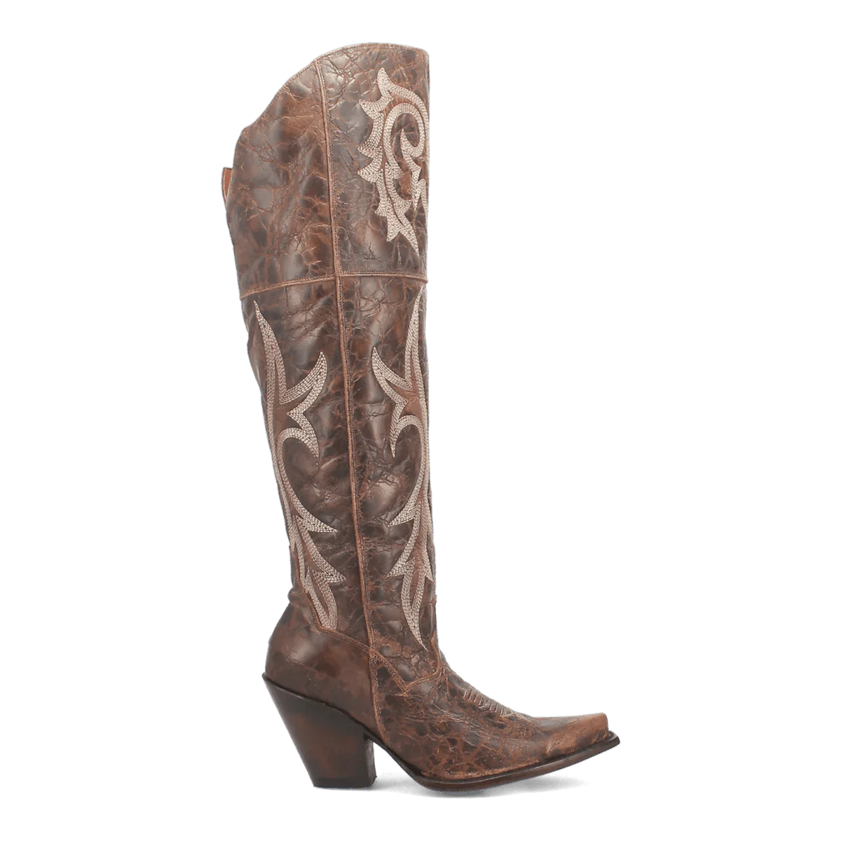 Dan Post Women's Jilted Snip Toe Leather Tall Boots - Brown - Image 6