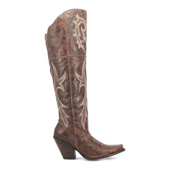 Dan Post Women's Jilted Snip Toe Leather Tall Boots - Brown