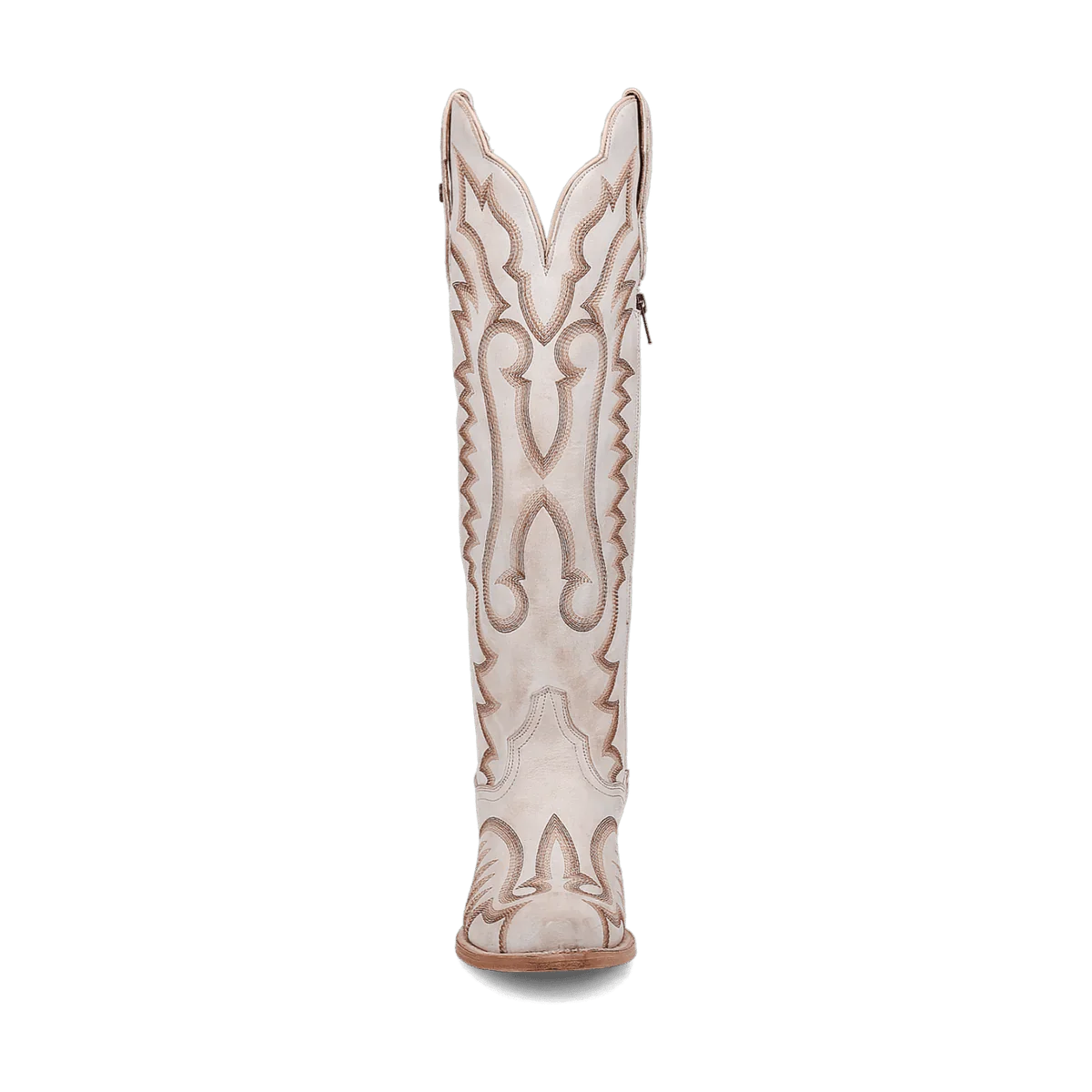 Dan Post Women's Josie Snip Toe Leather Tall Boots - White - Image 7
