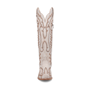 Dan Post Women's Josie Snip Toe Leather Tall Boots - White