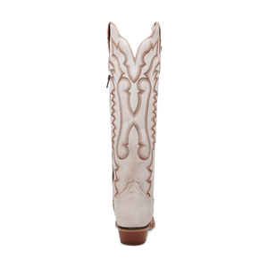 Dan Post Women's Josie Snip Toe Leather Tall Boots - White