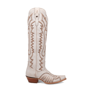 Dan Post Women's Josie Snip Toe Leather Tall Boots - White