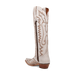 Dan Post Women's Josie Snip Toe Leather Tall Boots - White