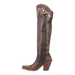 Dan Post Women's Kommotion Snip Toe Leather Tall Boots - Chocolate