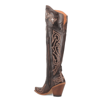 Dan Post Women's Kommotion Snip Toe Leather Tall Boots - Chocolate - Image 5
