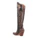 Dan Post Women's Kommotion Snip Toe Leather Tall Boots - Chocolate