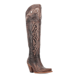 Dan Post Women's Kommotion Snip Toe Leather Tall Boots - Chocolate