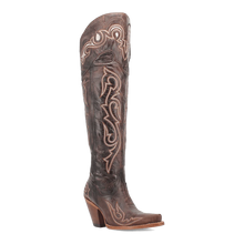 Dan Post Women's Kommotion Snip Toe Leather Tall Boots - Chocolate