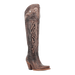 Dan Post Women's Kommotion Snip Toe Leather Tall Boots - Chocolate