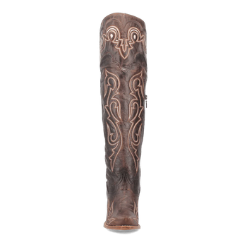 Dan Post Women's Kommotion Snip Toe Leather Tall Boots - Chocolate - Image 7