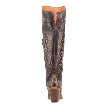 Dan Post Women's Kommotion Snip Toe Leather Tall Boots - Chocolate - Image 8