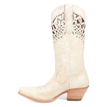 Dan Post Women's Miley Snip Toe Leather Boots - Bone DP7018 - Image 4
