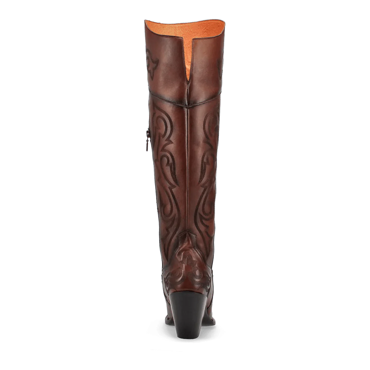 Dan Post Women's Seductress Snip Toe Leather Tall Boots - Chestnut - Image 8