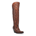 Dan Post Women's Seductress Snip Toe Leather Tall Boots - Chestnut