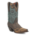 Dan Post Women's Vintage Bluebird Snip Toe Leather Boots - Chocolate
