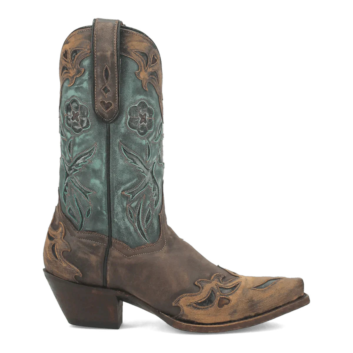 Dan Post Women's Vintage Bluebird Snip Toe Leather Boots - Chocolate - Image 2