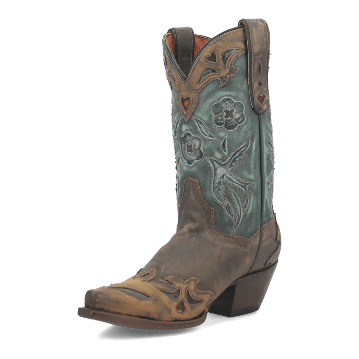 Dan Post Women's Vintage Bluebird Snip Toe Leather Boots - Chocolate - Image 6